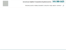 Tablet Screenshot of mikesfence.com
